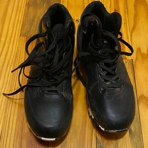 Boys Black Athletic Cleats